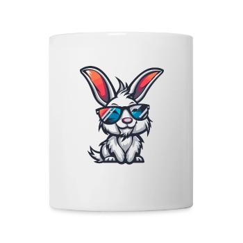 Hase Cool Comic - Tasse - Weiß - Vorne