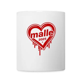 Malle 2025 Herz Mallorca - Tasse - Weiß - Vorne