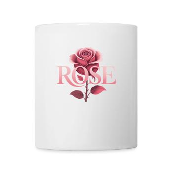Rose - Cool Botanical Logo - Mug - white - Front