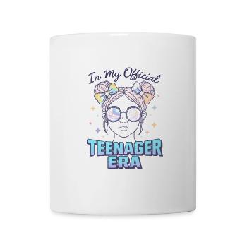 Fille du 13e anniversaire à l’époque officielle de mon adolescence - Mug blanc - blanc - Devant
