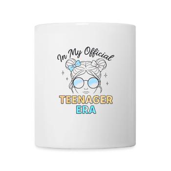 Fille du 13e anniversaire à l’époque officielle de mon adolescence - Mug blanc - blanc - Devant