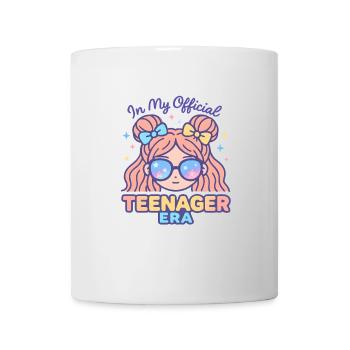 Fille du 13e anniversaire à l’époque officielle de mon adolescence - Mug blanc - blanc - Devant