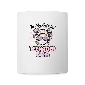 Fille du 13e anniversaire à l’époque officielle de mon adolescence - Mug blanc - blanc - Devant