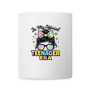 Fille du 13e anniversaire à l’époque officielle de mon adolescence - Mug blanc - blanc - Devant