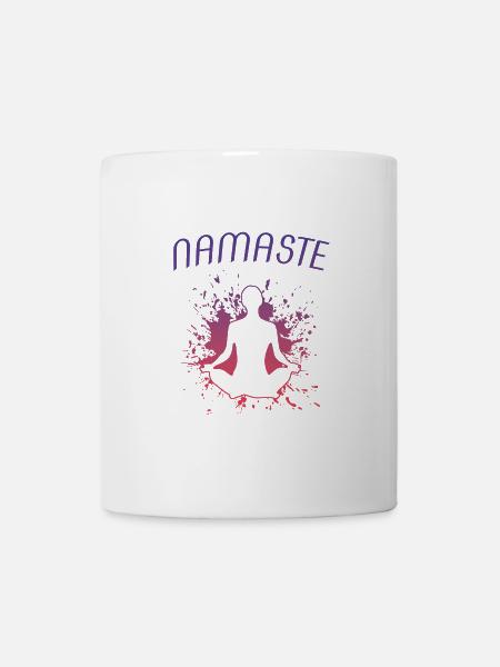 Namaste Yoga - Tasse - Weiß