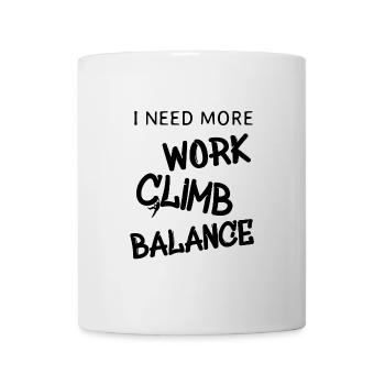 Geschenk Kletterer Boulderer klettern bouldern - Tasse - Weiß - Vorne