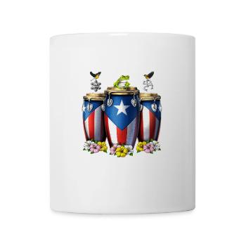 Puerto Rico Boricua Drums - Mug - white - Front