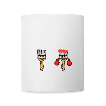 Teachers at the beginning and end of the year - Mug - white - Front