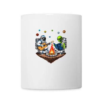 Space Astronaut Alien Camping - Mug - white - Front