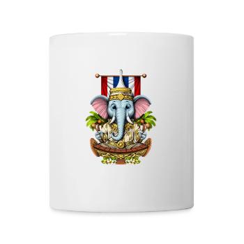 Éléphant de Thaïlande - Mug blanc - blanc - Devant