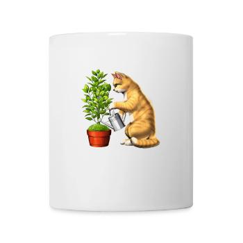 Plantes d’arrosage pour chats - Mug blanc - blanc - Devant