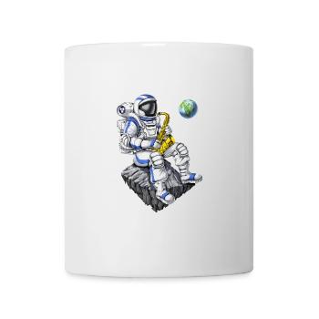 Astronaut Saxophon Spieler - Tasse - Weiß - Vorne