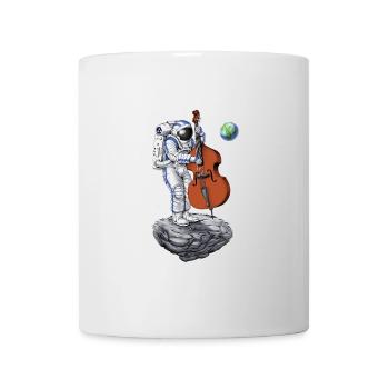 Astronaute Contrebassiste - Mug blanc - blanc - Devant