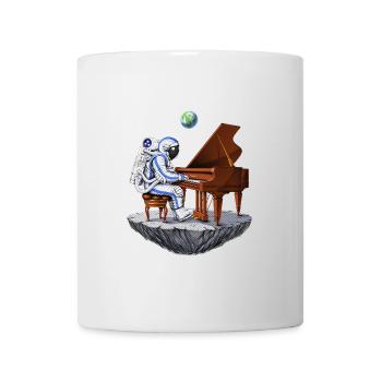 Weltraumastronaut Pianist - Tasse - Weiß - Vorne