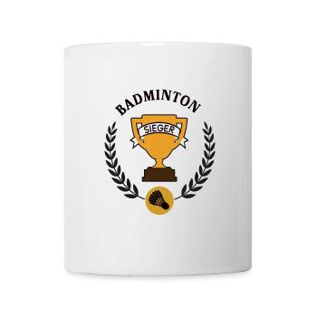 Badminton Sieger Badmintoner Spieler Team Sieg - Tasse - Weiß - Vorne