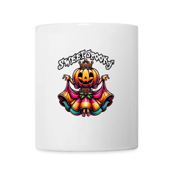 Princesse citrouille d’Halloween avec robe colorée - Mug blanc - blanc - Devant