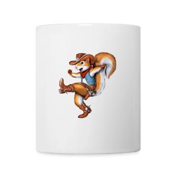 Eichhörnchen Cowboy - Tasse - Weiß - Vorne