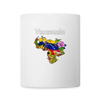 Carte du Venezuela - Mug blanc - blanc - Devant