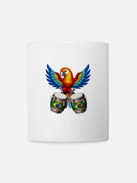 Perroquet brésilien - Mug blanc - blanc