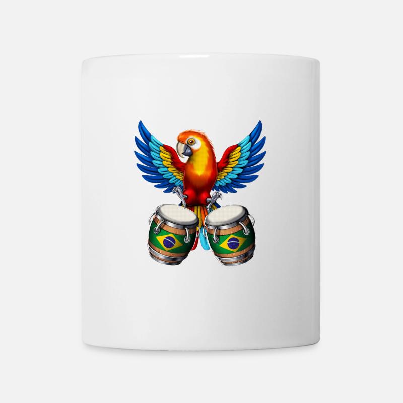 Perroquet brésilien - Mug blanc - blanc