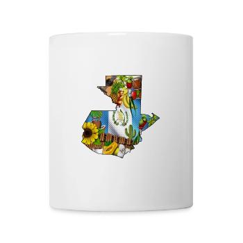 Karte von Guatemala - Tasse - Weiß - Vorne