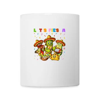Mexikanisches Let's Fiesta - Tasse - Weiß - Vorne
