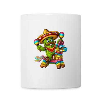 Mexican Cactus Riding Pinata - Mug - white - Front