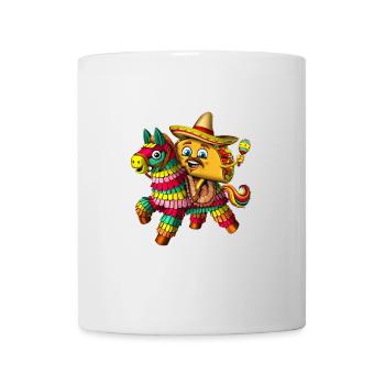Mexican Taco Riding Pinata - Mug - white - Front