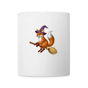 Fuchs Hexe Reitbesen - Tasse - Weiß - Vorne