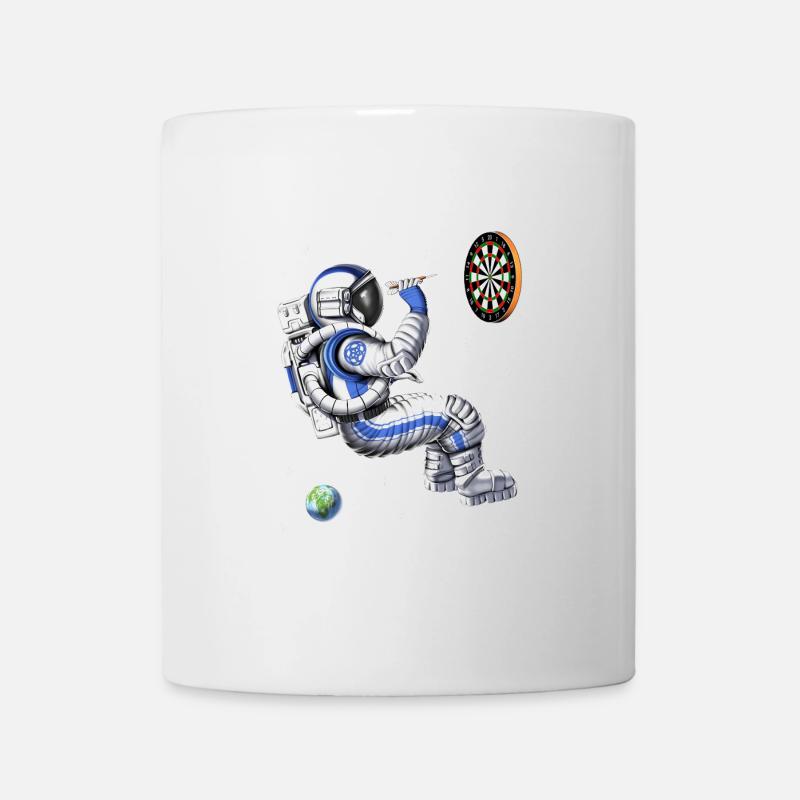 Astronaut Darts Player - Mug - white