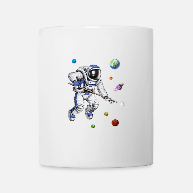 Astronaut Pool Spieler - Tasse - Weiß