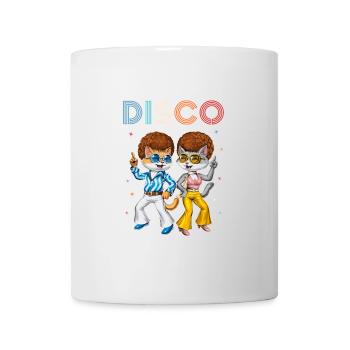 Disco-Katzen - Tasse - Weiß - Vorne