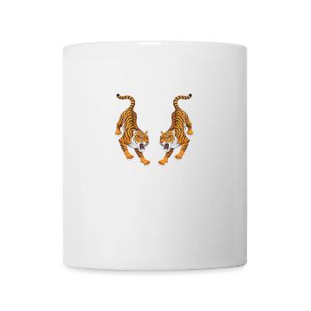 Thailand Sak Yant Thai Twin Tiger - Tasse - Weiß - Vorne