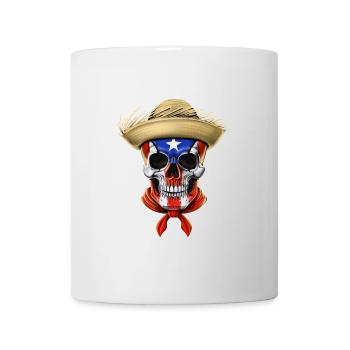 Puerto Rico Skull - Mug - white - Front