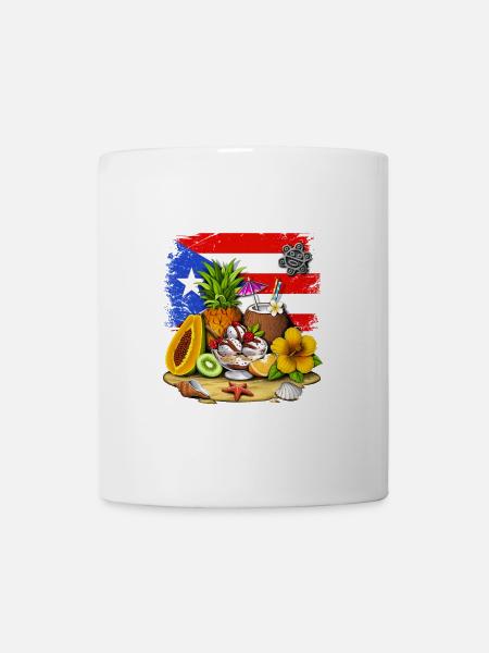 Puerto Rico Tropische Früchte - Tasse - Weiß