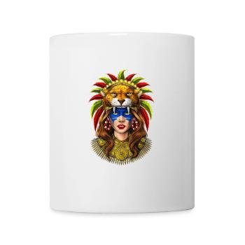 Aztec Warrior Jaguar Headdress - Mug - white - Front