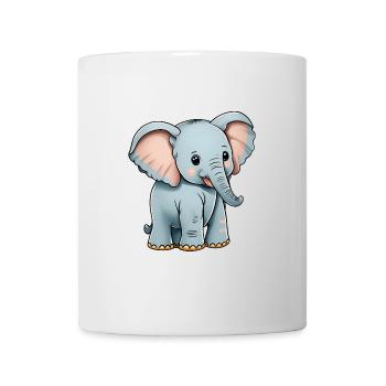 Totally cute elephant - Mug - white - Front