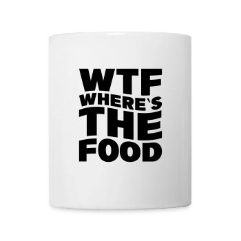 WTF Where ́s the food - Mug - white - Front