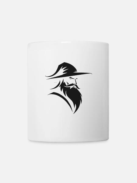 Wizard - Simple Fantasy Logo - Tasse - Weiß