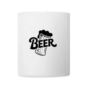 Bière - T-shirt logo de bière drôle - Mug blanc - blanc - Devant