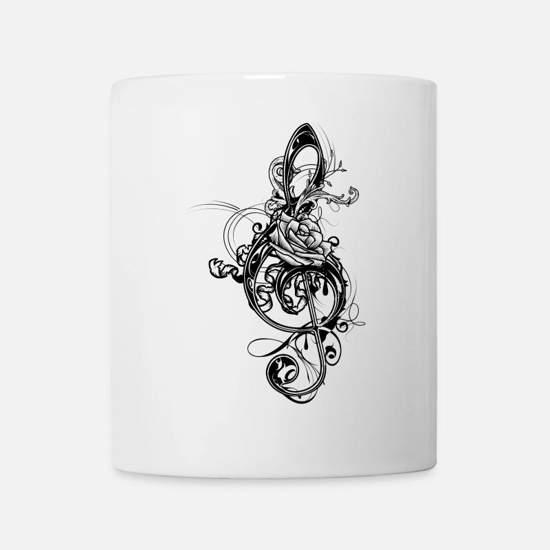 une clé de sol - Mug blanc - blanc