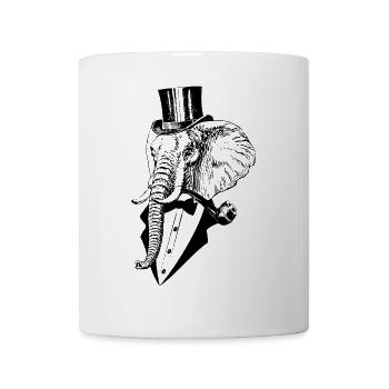 like a sir Elefant - Tasse - Weiß - Vorne