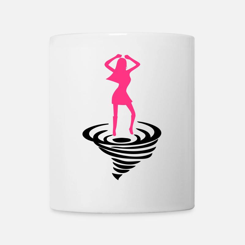 Tänzerin auf Tornado - Tasse - Weiß