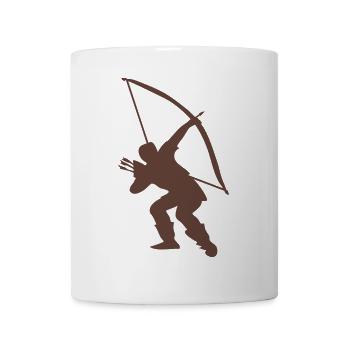 Archery longbow medieval design - Mug - white - Front