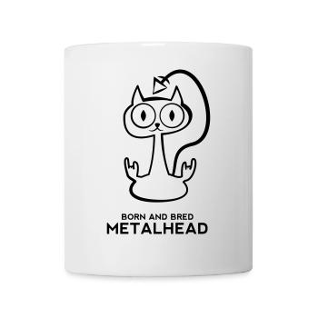 Heay metal cat - Tasse - Weiß - Vorne