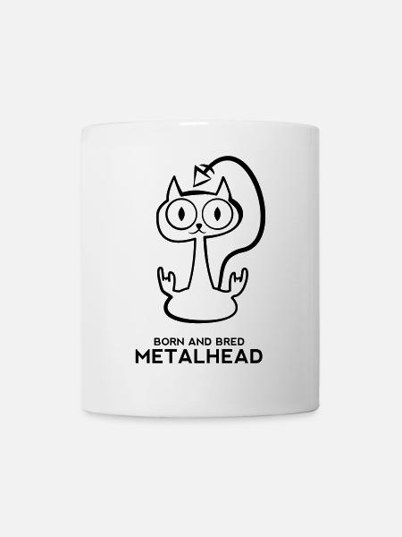 Heay metal cat - Mug blanc - blanc