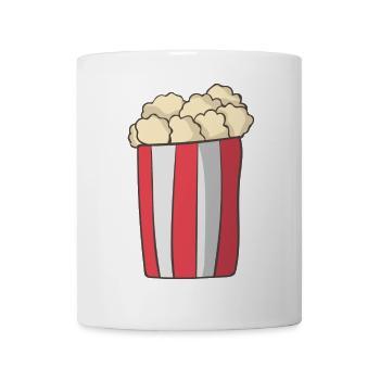 Popcorn - Tasse - Weiß - Vorne