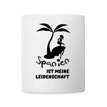 Spanien - meine Leidenschaft Urlaub Geschenk - Tasse - Weiß - Vorne