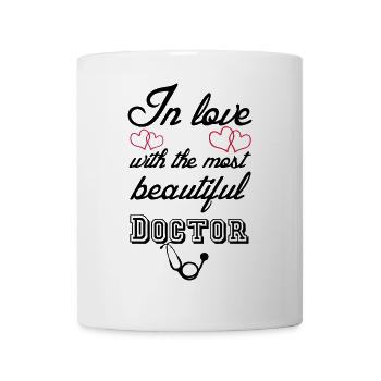 En amour - Docteur Docteurs, Paroles, Amour, Cadeau - Mug blanc - blanc - Devant