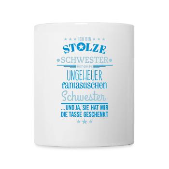 Ungeheuer fantastische Schwester - Schwester Tasse - Tasse - Weiß - Vorne